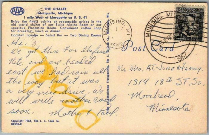 The Chalet - Old Postcard (newer photo)